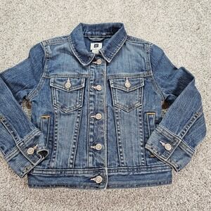 Gap Kids Girls‎ Jean Jacket Blue Denim Size XS Early 2000s